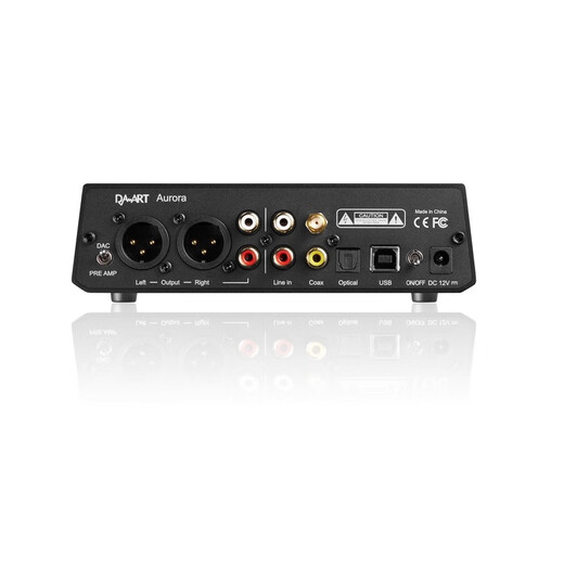 Da-art Yulong Aurora audio decoder DAC balanced interface Bluetooth headphone amplifier decoding preamp all-in-one machine 4.4 balanced XLR dual output black Bluetooth version