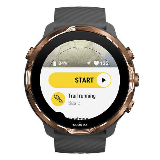 SUUNTO Suunto 7 Smart Sports Dual System Watch Beidou GPS Running Cycling Swimming Touch Screen Multi-Function Watch Graphite Copper/Graphite Copper
