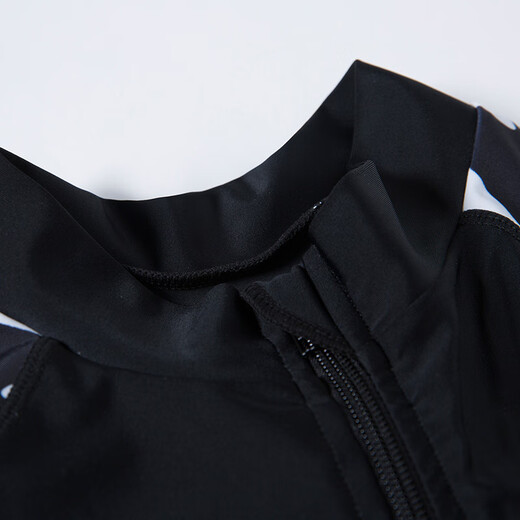 Sanqi one-piece swimsuit men's boxer long-leg pants professional competition training conservative diving large size swimwear 17090 black 2XL