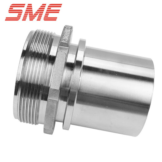 SME 不锈钢比塔油罐车槽罐车输油管接头EN14420-5外螺纹光滑管尾接头 1/2寸