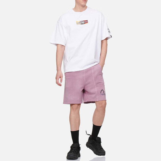 EVISU KURO 男女同款字母宽松短袖T恤男2ESGNM3TS687BZCT 白色 M 【宽松可选小1个尺码】