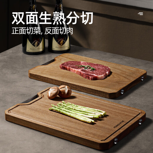Combach ebony antibacterial whole wood cutting board thickened solid wood cutting board household bone chopping board