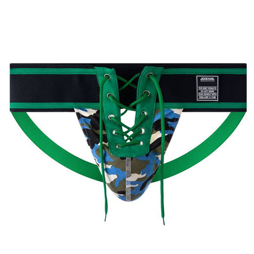 Please confidential delivery fashionable sexy thong GAY men's wine bar arm-baring underwear lace-up U protruding red M