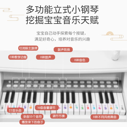 Qiao wa bao bei Kinder Klavierspielzeug Mädchen Baby elektronische Klavieranfänger 1-2-5 Jahre alte Kinder Geburtstagsgeschenk Sommerferien
