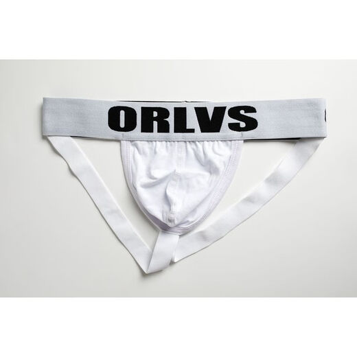Tangas de los hombres blancos revelan cabello calzoncillos sexy para hombres sexy algodón de algodón puro de cintura doble revele la cadera sólida color orlvs blancos m