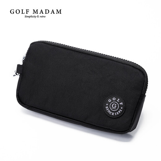 Golf (Golf) Frauen kleiner frischer Kupplungsbeutel Leichtes Kapazität Handgratt Tasche Trendy Mode Frauen Reißverschluss Clutch Geschenk für Freundin cool schwarz