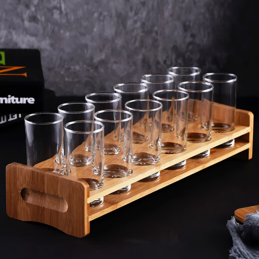 Montrachet Imported Liquor Cup Exquisite Two or Two Cup Set Glass Cup One or Two One-cup Water Bead Cup Household Wine Set Imported Striped Liquor Cup 60ML Two