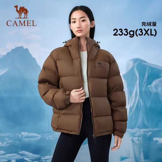Chameau (chameau) [Diamond noir 5] Veste de down aérogel extérieur 24 Nouveaux hommes et femmes Même veste à pain chaude et imperméable 90 Velvet White Jade Powder Men and Women Same style A34CAPN750B M