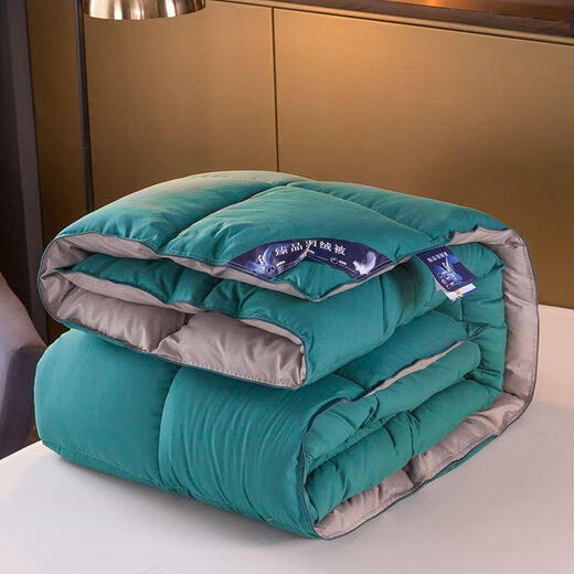 Hochwertige Daunendecke 95 weiße Gänsedaunen 8Jin Jin entspricht 0,5 kg Daunendeckenkern 6Jin Jin entspricht 0,5 kg Verdickte Winterdecke 10Jin Jin entspricht 0,5 kg Doppeltes Einzelbett blau + grau 180 x 220 cm Einzelbett in Übergröße 6Jin Jin entspricht 0,5 kg Winterdecke