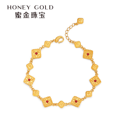 Honiggold Honig Gold Schmuck Gold Armband Fuß Gold Alte Emaille Inheritance Ninghui Kette HGA1449 Arbeitsgebühr von 860 Yuan/Stück 12,27G 152 cm