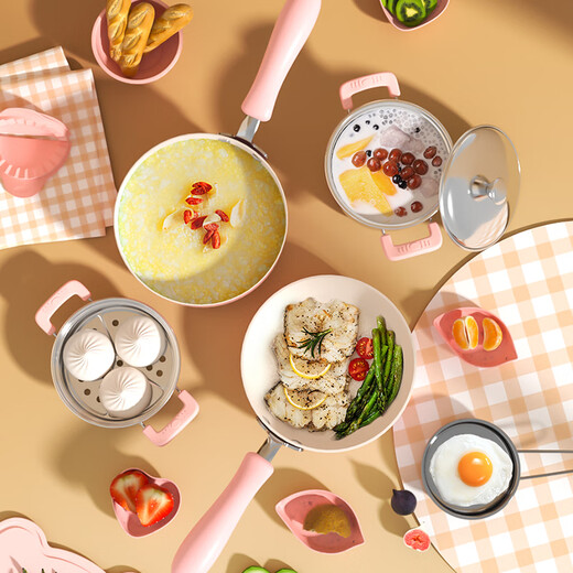 Food play real cooking children's mini kitchen real cooking set cooking kitchen utensils educational house boy and girl birthday gift 7-14