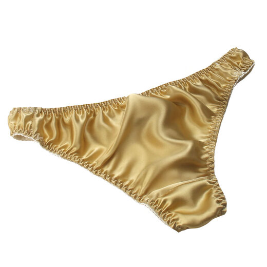 Jiya Fusan Silk Silk Men's Simple Mid-WoT-WAIT Sexy-pant