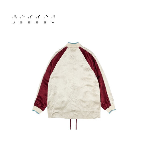 Xvessel Fang yilun gleiche retro trendige taoistische Robejacke für Männer und Frauen doppelseitig gesticktes Satin neuer trendiger Yokosuka-Männer und Frauen gleiche Wein Red Jacke Y23x683r M.