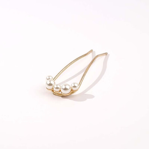 Goody U-shaped hairpin artifact beaded hairpin ball head hairpin bun hair extensions for women fashionable simple metal hair accessories 5 pearls