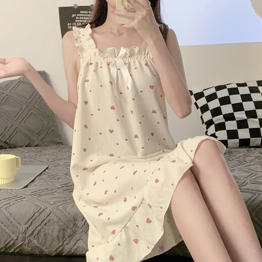 Ours commandant filles robe nocturne dame étudiante d'été Internet célébrité veste robe mignon sweet ins style robe pyjamas 5009 # petit ours m 160