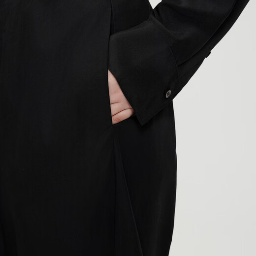 
JNBY/Jiangnan Buddy Spring and Summer Banana Pants for Women High Waist Cotton Loose Wide Leg Pants Slim and Versatile Commuter 5O5E15280 001/Black XS
