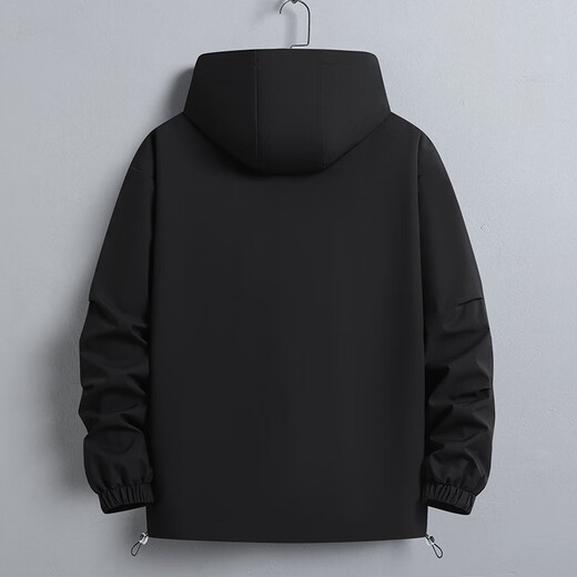 Karls large size men's cotton jacket men's trendy brand loose spring, autumn and winter plus fat plus fat work jacket student cotton jacket black (cotton winter style) 7XL (240-259Jin Jin equals 0.5 kg)