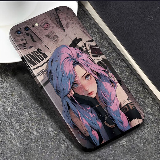Feix Apple 8Plus Película móvil Película iPhone7p Color Película pintada de teléfonos móviles Sexy Jinx/Animation Leather Patrón de cuero Película protectora Film/Film PM687 Joy Jinx Single Pieple Apple 7/Apple 8