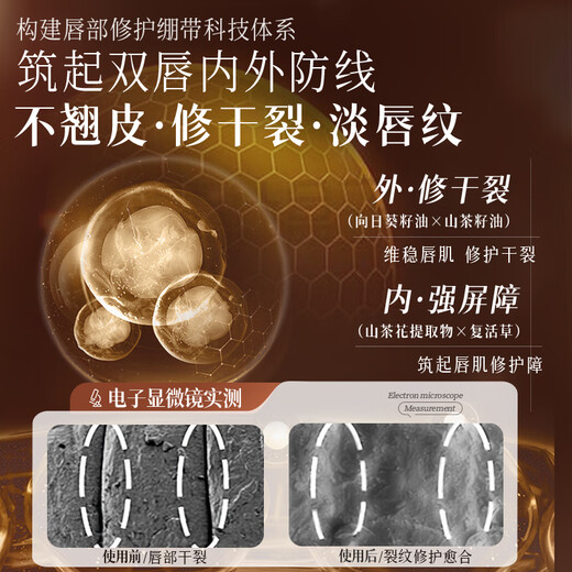 Ruyi (RUYI) Warm Color Changing Lip Balm Vaseline Moisturizing, Moisturizing, Repairing Cheilitis, Anti-Drying, Non-Fading Lipstick Gift for Women