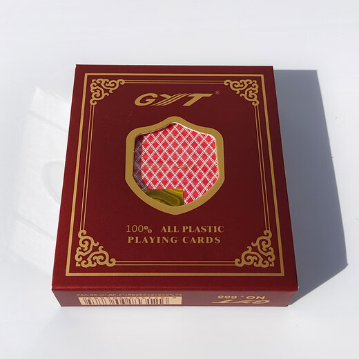 Kinputon 6 paires] Plastic Poker Gold Art Gyt Gyt Double face pote poker PVC GAK SOHA Bridge Gyt688 Bleu [6 paires]