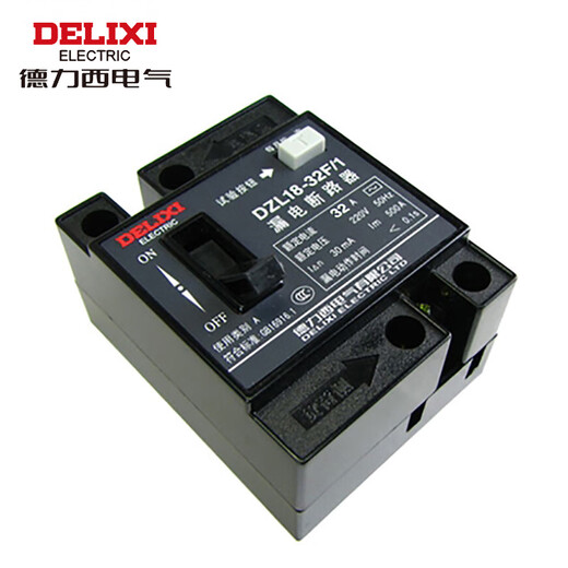 Delixi Electric leakage protection plastic case circuit breaker DZL18-32F/1 single button 32A