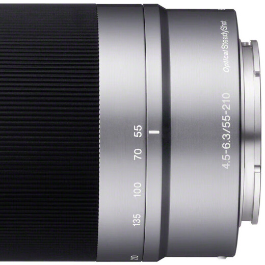 SONY Sony E55-210mm medium telephoto lens APS-C half-frame E-mount large zoom telephoto lens silver