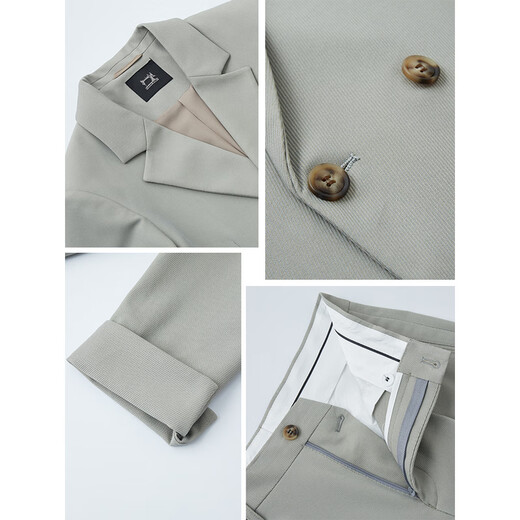 DK high-end men's casual style suit suit men's loose casual small suit three-piece suit men's professional business suit black two-piece suit (suit + trousers) M suitable for 115-135 Jin Jin equals within 0.5 kg