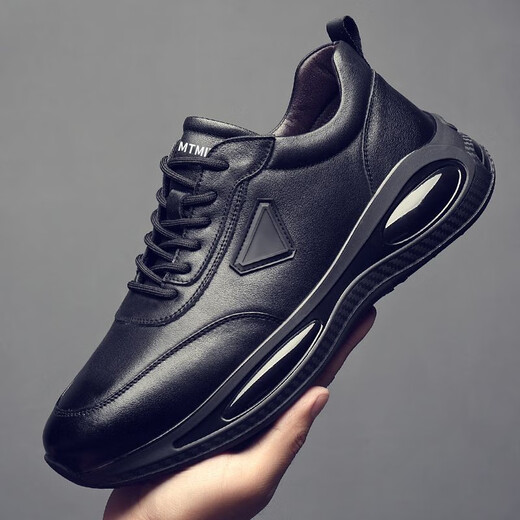 Zapatos para hombres ditterdam zapatillas para correr otoño e invierno 2025 Nuevos deportes livianos más zapatos de algodón de terciopelo zapatos casuales al aire libre para hombres FH-9902 Negro 41