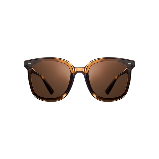 90% new Mijia Mijia Xiaomi square frame polarized sunglasses HD unisex driving anti-UV sunglasses amber brown