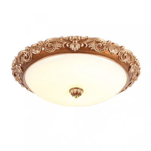 XMSJ Fenglanqing FENGLANQ European-style ceiling lamp Modern rural living room lamp Retro bedroom aisle balcony Xuan 24W 1047 retro 30 cm three-color light 24W