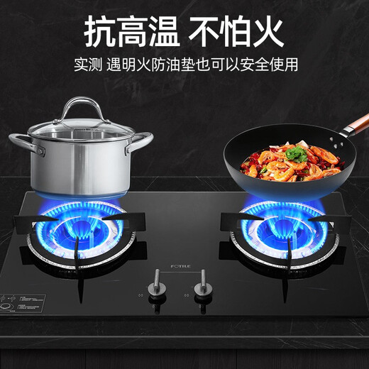 Gas stove oil-proof pad aluminum foil heat-resistant stove cleaning plate stove protection pad gas stove tin foil pad oil-proof and spill-proof cleaning mat kitchen stove oil shield square gas stove oil-proof pad 10 pieces