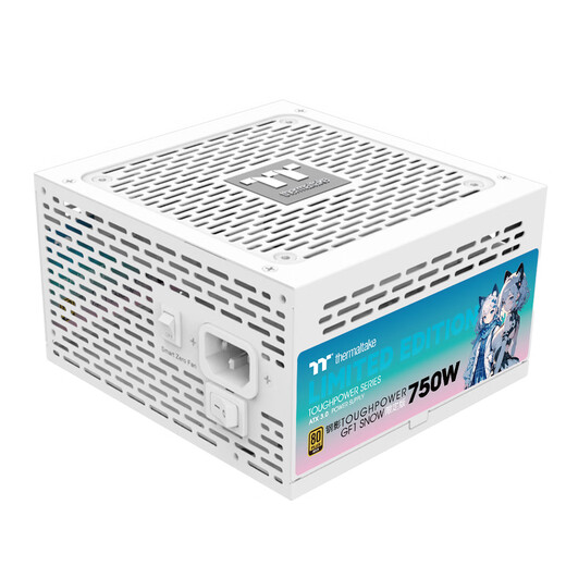 Thermaltake (Tt) rated 750W steel shadow Toughpower GF1 limited edition power supply white (native PCIe5.1/ATX3.0/gold certification/full module)