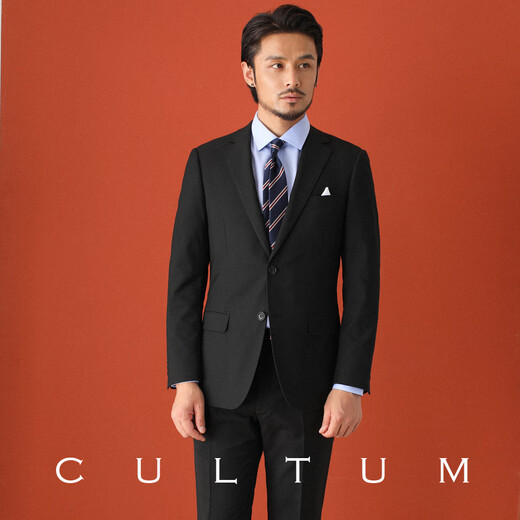 CULTUM anti-wrinkle, iron-free, easy-care black large size suit for men, professional business formal wear, high-end wedding suit, version A, black single suit 54