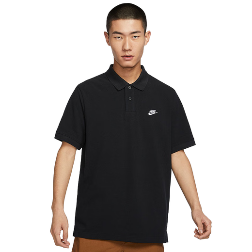 [90% nuevo] Nike Nike Sports Camiseta de la solapa para hombres cómodos Polos de primavera y verano FN3895-010 Negro L
