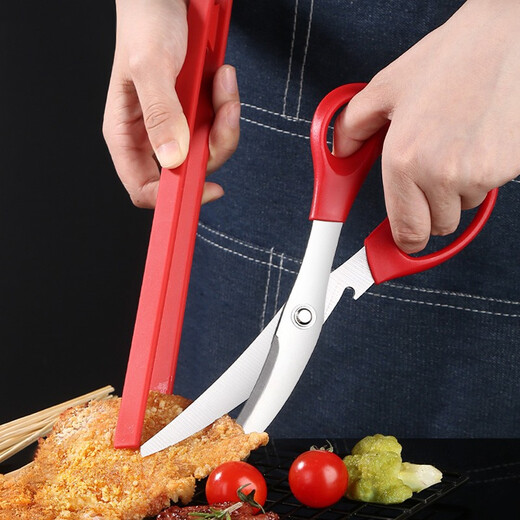 Newair barbecue tool set, high temperature resistant silicone food tongs, oil brush, scissors, barbecue tongs, non-stick steak tongs, black three-piece set, food tongs + oil brush + scissors