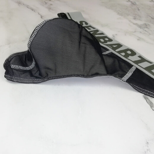 Please Confidential Shipping New Men's Mesh Thong Comfortable Sports One-piece No-Take-Off Transparent U M Orange