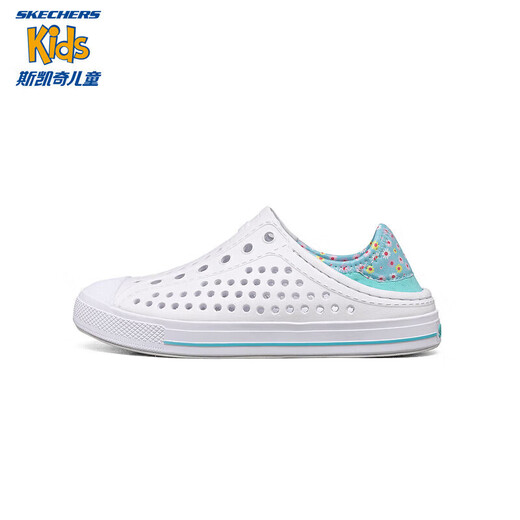 Skechers斯凯奇洞洞鞋儿童凉鞋女孩夏季运动童鞋学生透气鞋子308006L