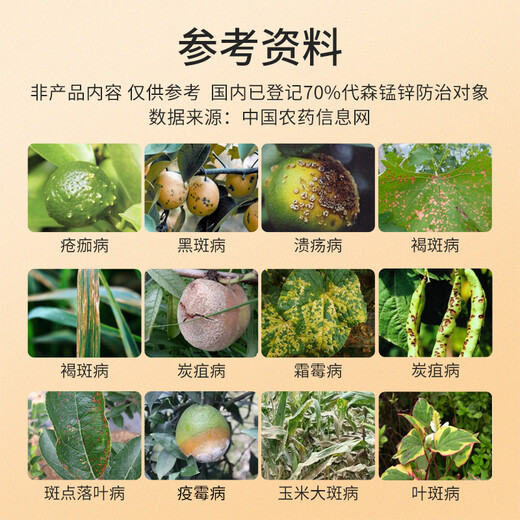 Guoguang 80% Mancozeb Fruit Tree Seedlings Flowers Rose Vegetables Grape Leaf Spot Powdery Mildew Pesticide Fungicide 200g
