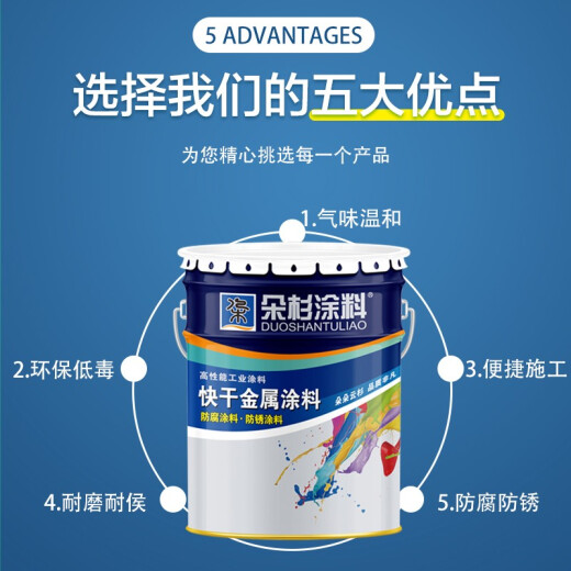 朵杉牌RAL7035 9002 9003 9017 5012 1023 6018机械设备漆防锈漆 奶油色RAL-9001 1kg=0.8kg漆+0.2kg固化剂