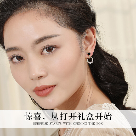 Dairuo non-pierced ear clips for women, one-week earrings set, slimming, high-end, light and luxurious, practical birthday gift for girlfriend