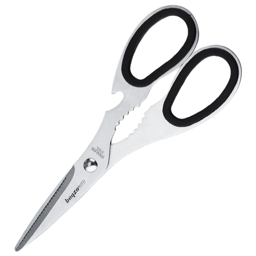 Baig kitchen scissors, household scissors for cutting meat, food scissors, chicken bone scissors, food scissors, large barbecue scissors, stainless steel all-steel scissors