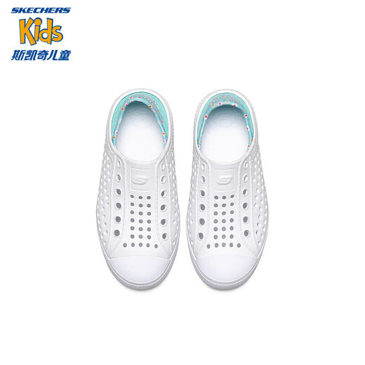 Skechers斯凯奇洞洞鞋儿童凉鞋女孩夏季运动童鞋学生透气鞋子308006L