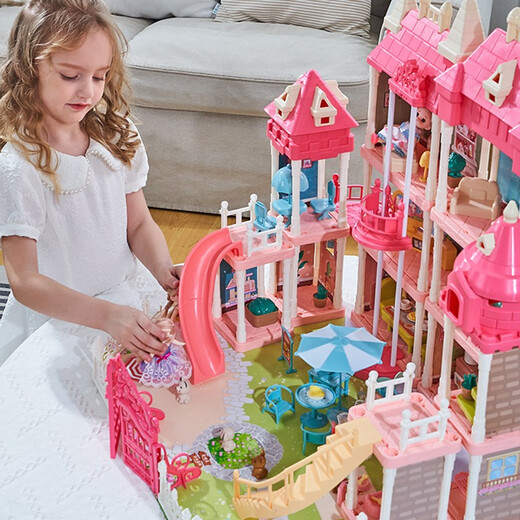 Yasnie Traum Kinderspielzeug Mädchen Prinzessin Haus Dress Up Doll Castle Simulation Villa Geburtstagsgeschenk