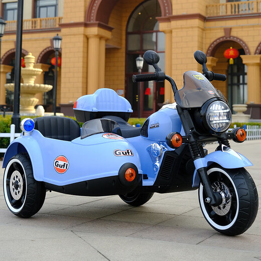 Hanju Extra Large Twin Electric Vehicle Double Children's Motorcycle Tricycle Double Drive Baga Vehicle Children's Day Gift Black Chaowei Battery Soft Seat Soft Wheel Hand Twist Throttle