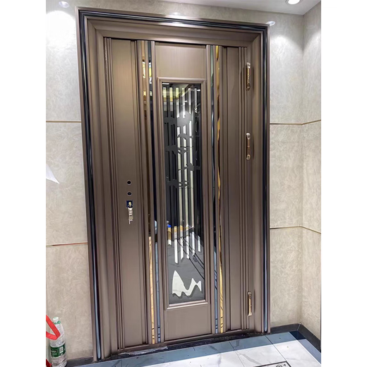 JRB Jiaruibao double-door Korean door single-door color entrance door rural light luxury community stainless steel fingerprint lock door security door style 1 per square