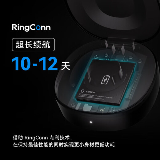 RingConn Gen 2 Smart Ring Sports Heart Rate Blood Oxygen Healthy Sleep Breathing Monitoring Waterproof Ring Future Silver No. 7