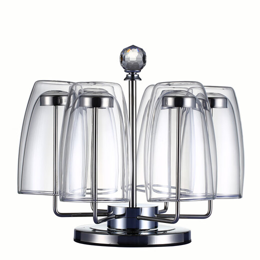 Cup holder stainless steel tea cup holder hanging cup holder water cup storage rack creative beer glass drain rack golden diamond cup holder 3527 gold mirror square plate