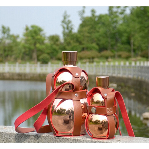 Xubao Stainless Steel Flat Wine Bottle Half Jin Jin is equal to 0.5 kg 1 Jin Jin is equal to 0.5 kg 2 Jin Jin is equal to 0.5 kg 5 Jin Jin is equal to 0.5 kg 10 Jin Jin is equal to 0.5 kg Packed Outdoor portable wine bottle household kettle half pack 30ml