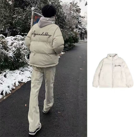 Un début d'été américain épaissis de plumes courtes vers le bas de la veste hivernale 2025 Nouvelle manteau de coton veste épaisse colle de support noir pain pain veste chameau couleur l