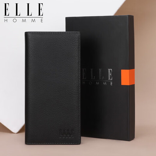 ELLE HOMME 轻奢男士长款钱包 时尚头层牛皮钱夹 多卡位8712 父亲节礼物
